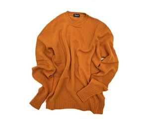 Drumohr - Orange Lambs Wool Crewneck Knit